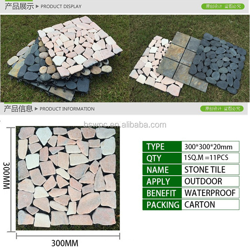 Gạch lát sàn composite lồng vào nhau Trang trí sân bằng đá tự nhiên