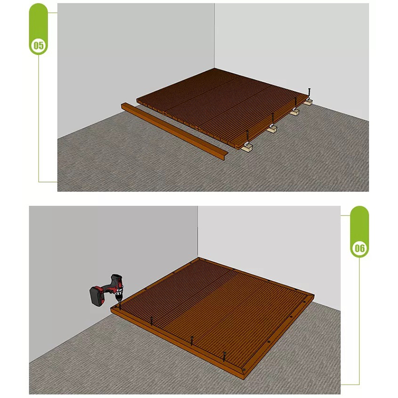 Kẹp sàn wpc bằng thép không gỉ cho sàn gỗ composite wpc