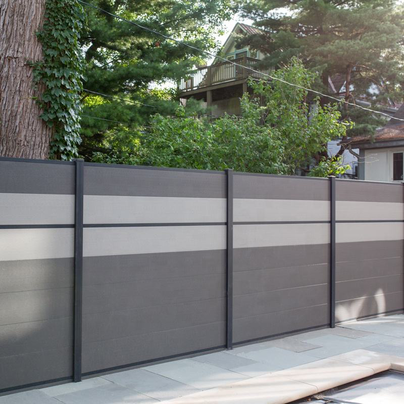Hàng rào đồng đùn WPC composite dập nổi 3D Hàng rào sân DIY