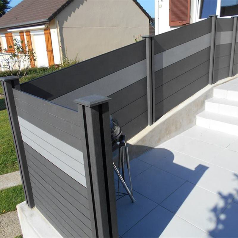 Hàng rào đồng đùn WPC composite dập nổi 3D Hàng rào sân DIY