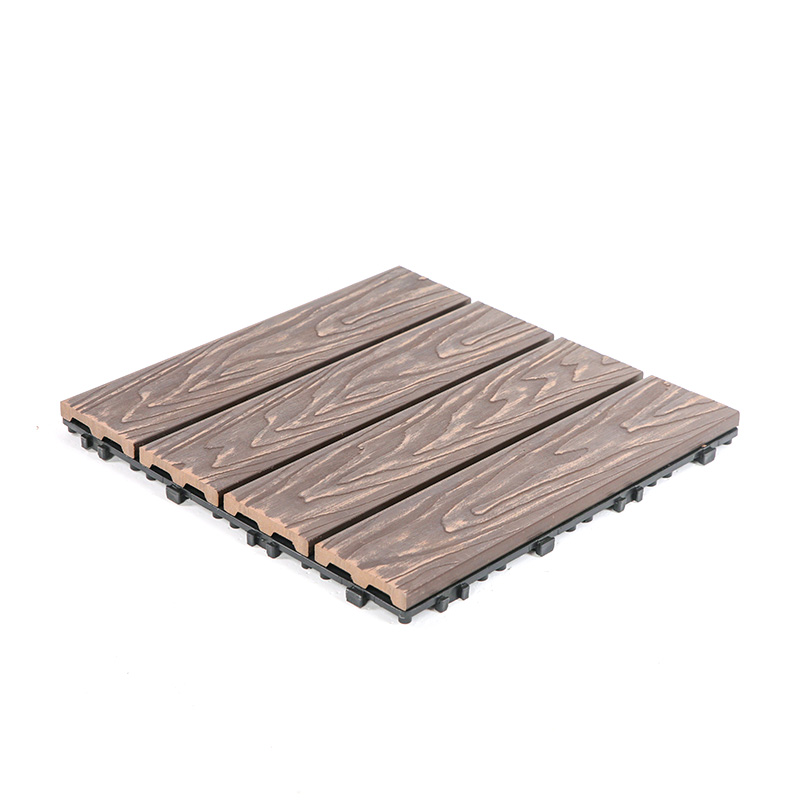 Ngói sàn lồng vào nhau WPC hạt gỗ cho ban công sân vườn
