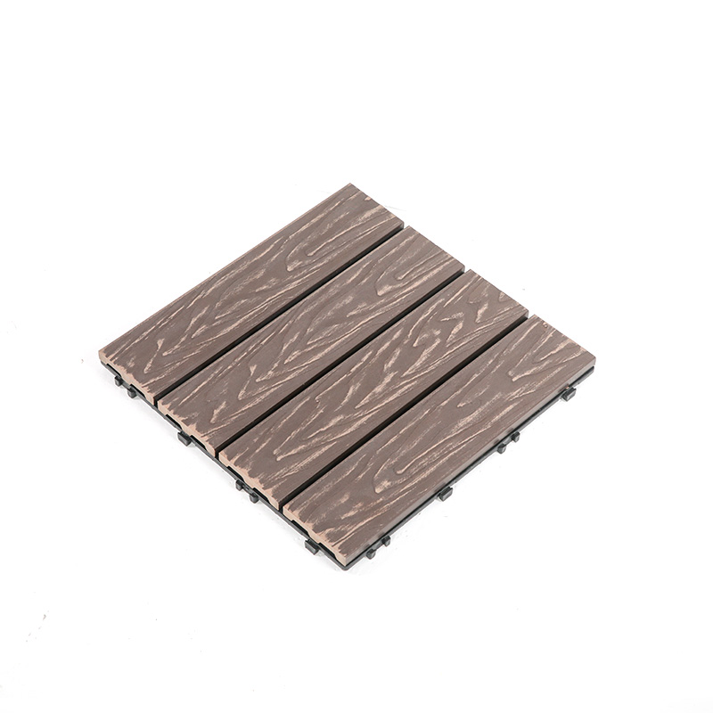 Ngói sàn lồng vào nhau WPC hạt gỗ cho ban công sân vườn