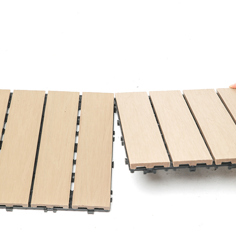 Gạch lát sàn composite WPC bền bỉ Gạch nhựa gỗ ngoài trời